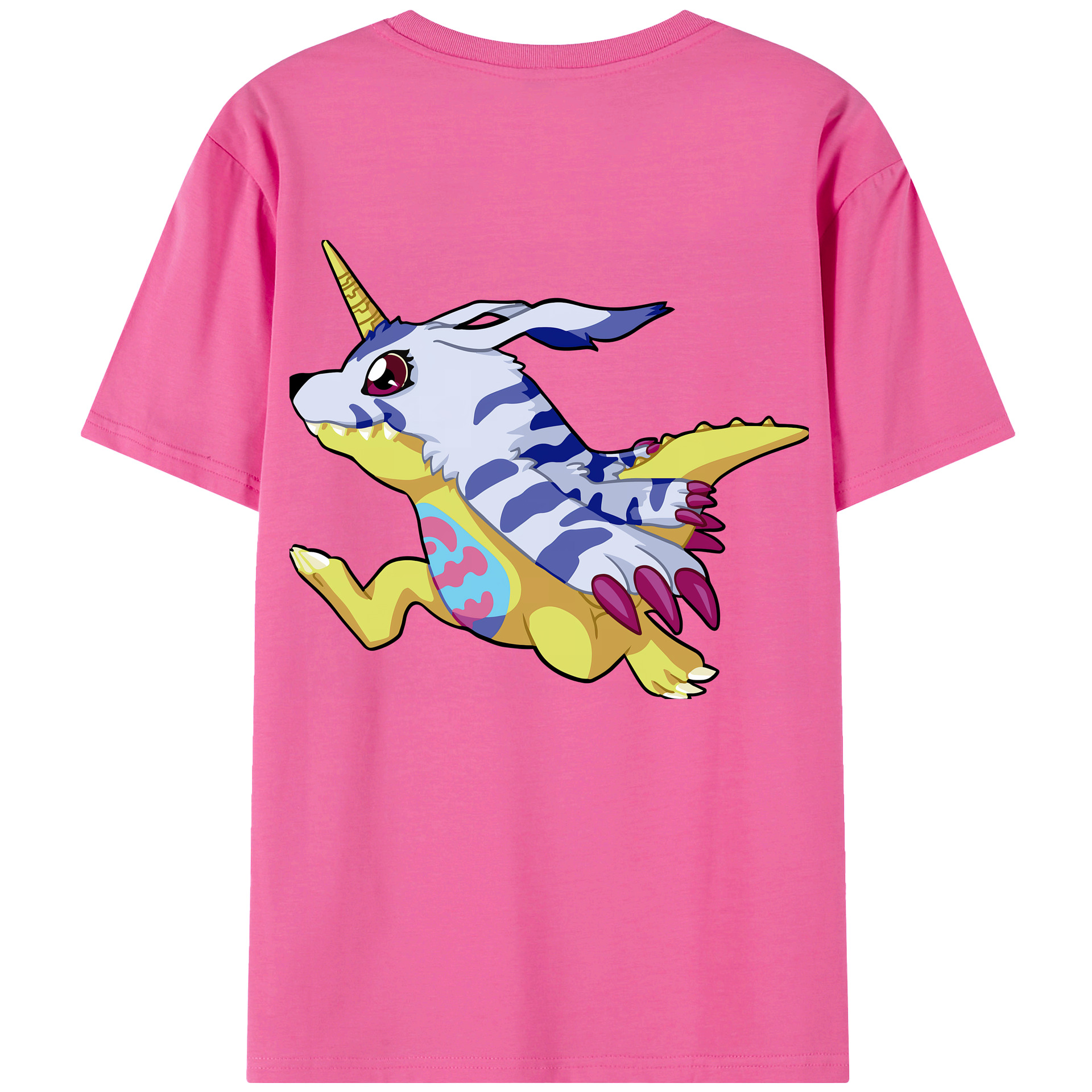 （画像用） Digimon デジタルモンスター/デジモン レディース半袖Tシャツ(バックプリント)